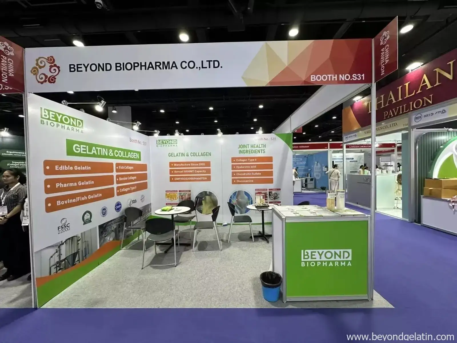 Principales tendencias de colágeno y gelatina de Vitafoods Asia 2025 Bangkok