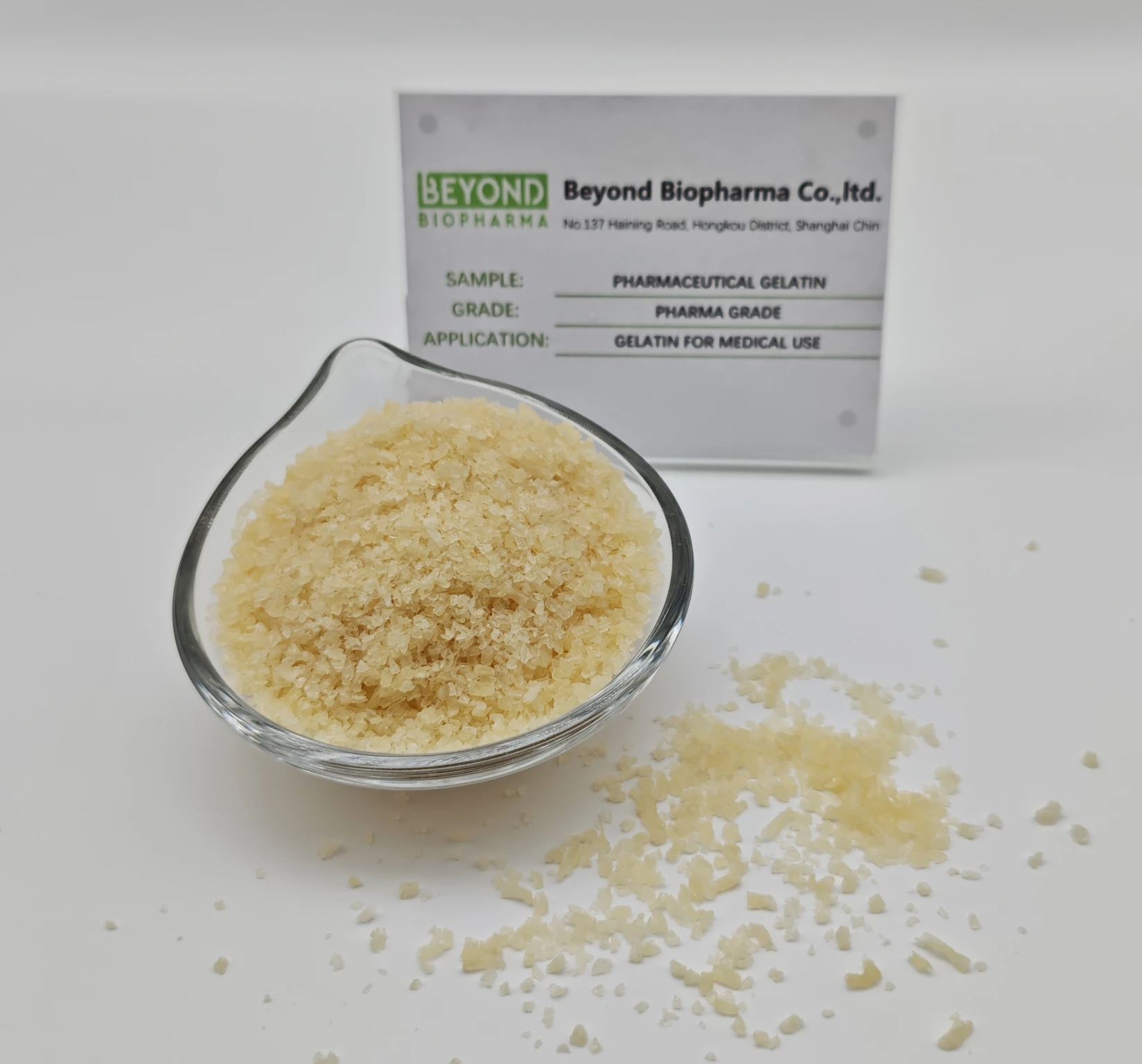 Pharmaceutical grade gelatin for capsules and tablets manufacturing